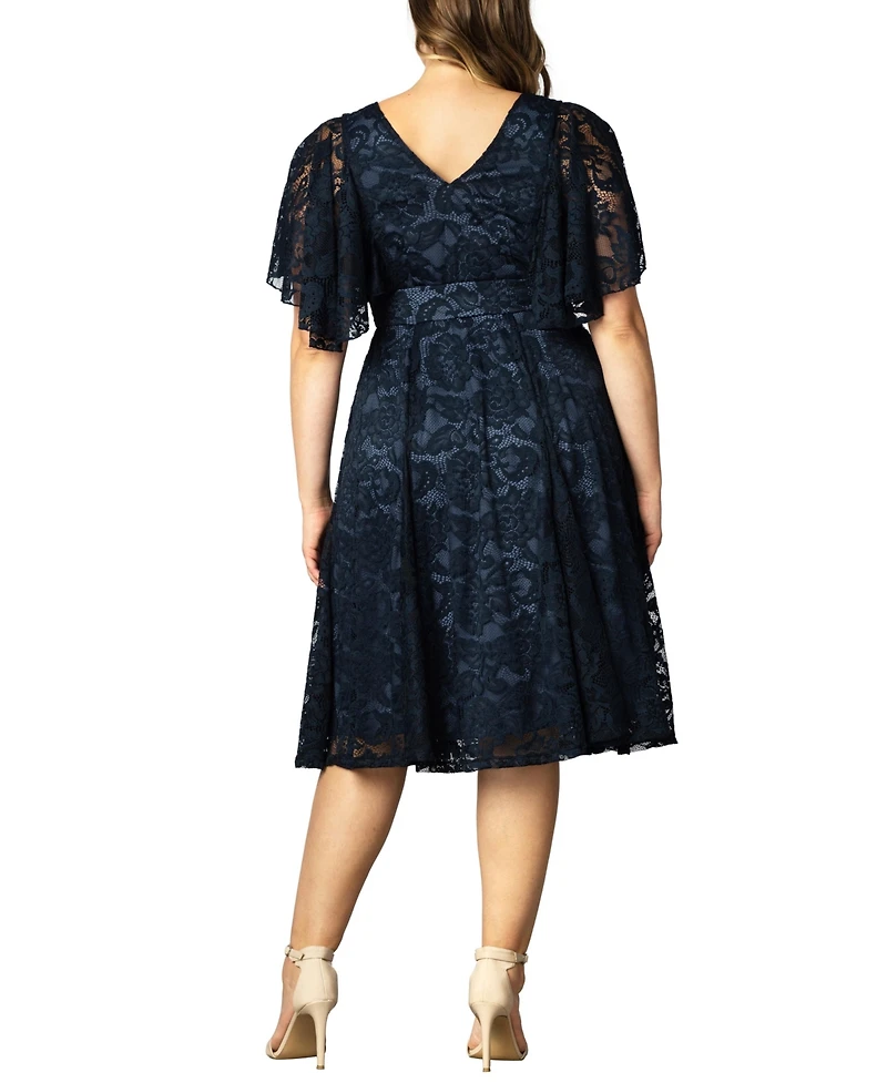 Kiyonna Plus Camille Lace Cocktail Dress