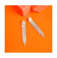 Sohi Women's Gold Bling Cluster Drop Earrings