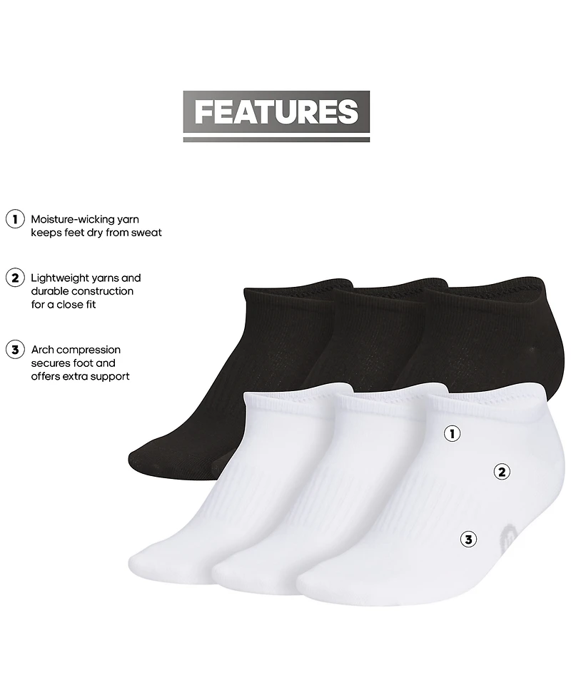 adidas Women's 6-Pk. Superlite Classic No Show Socks