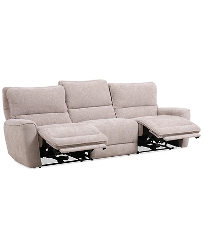 Closeout! Deklyn 106" 3-Pc. Zero Gravity Fabric Sofa with 2 Power Recliners, Created for Macy's