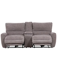 Closeout! Deklyn 89" 3-Pc. Zero Gravity Fabric Sofa with 2 Power Recliners & 1 Console, Created for Macy's