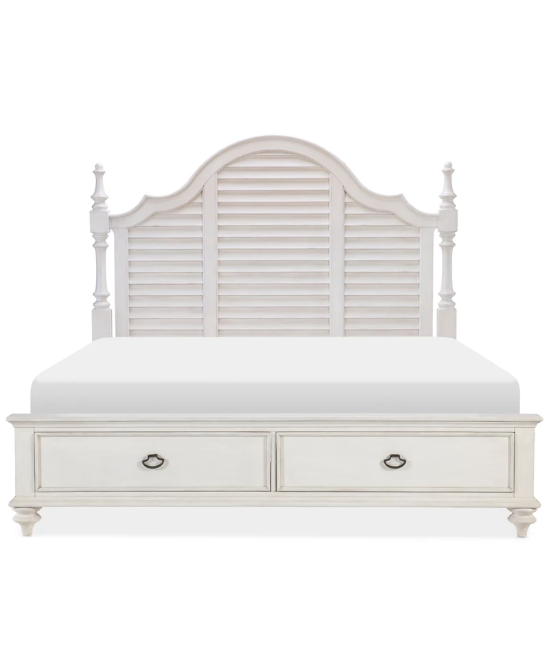 Mandeville Louvered California King Storage Bed