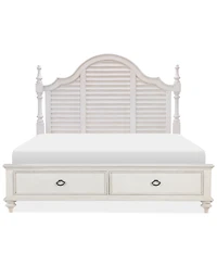 Mandeville Louvered California King Storage Bed