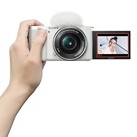 Sony Alpha Zv-E10 Aps-c Mirrorless Vlog Camera with 16-50mm Lens (White)