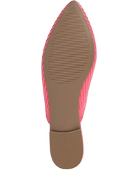 Journee Collection Women's Aniee Wide Width Knit Slip On Mules