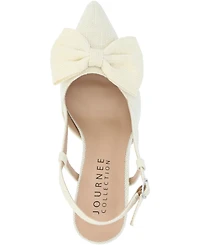Journee Collection Women's Tailynn Wide Width Slingback Block Heel Pumps