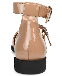 Journee Collection Women's Constance Double Buckle Flats