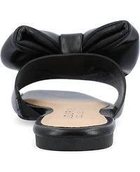 Journee Collection Women's Fayre Oversized Bow Flat Sandals