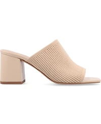 Journee Collection Women's Lorenna Block Heel Slide Sandals