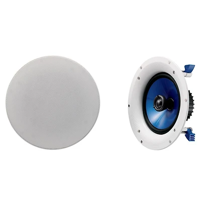 Yamaha Ns-IC800 8" 2-Way In-Ceiling Speakers - Pair (White)
