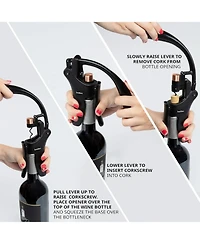 Ivation Wine Bottle Opener, Manual Handheld Corkscrews for Wine Bottles