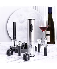 Ivation 9-Piece Wine Set, Electric Wine Opener, Wine Aerator & More!