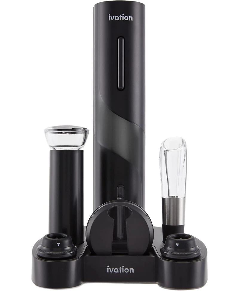 Ivation 7 Piece Wine Set, Electric Wine Opener, Wine Pump & More!