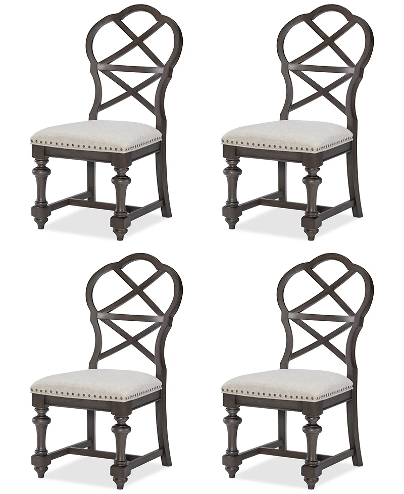 Mandeville 4 Pc. X-Back Chair Set