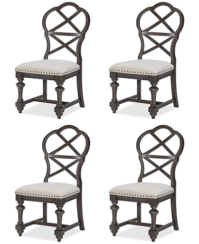 Mandeville 4 Pc. X-Back Chair Set