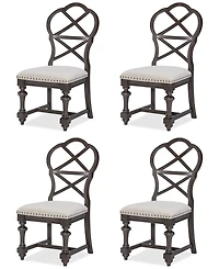 Mandeville 4 Pc. X-Back Chair Set
