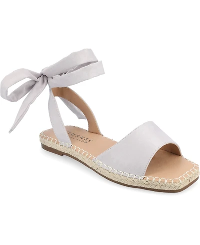 Journee Collection Women's Emelie Espadrille Flat Sandals
