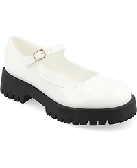 Journee Collection Women's Kamie Lug Sole Mary Jane Flats