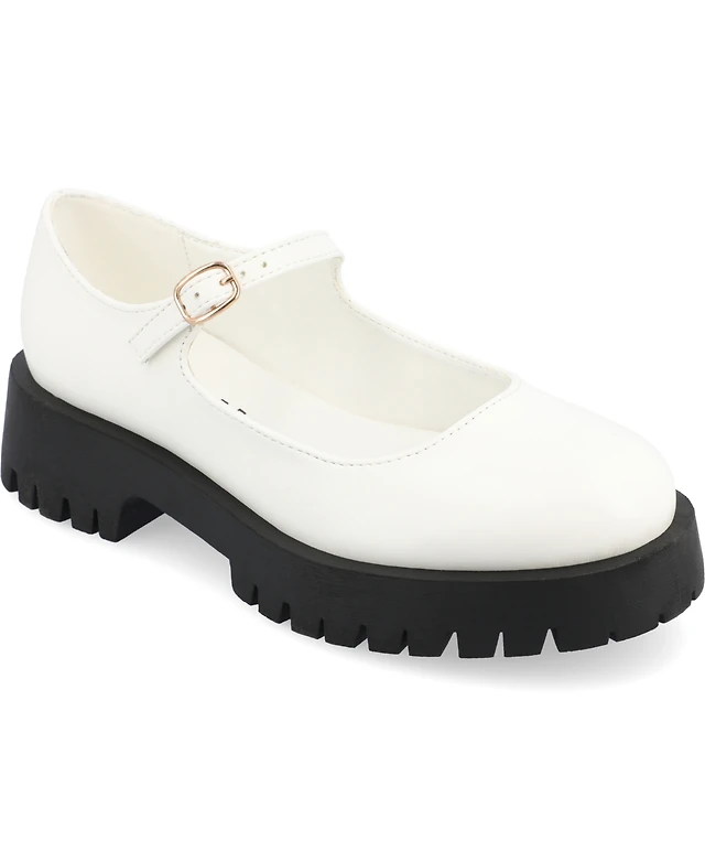 Shop Journee Collection Women's Kamie Lug Sole Mary Jane Flats at
