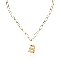 Ettika Paperclip Chain Initial Necklace