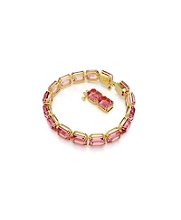 Swarovski Octagon Cut, Pink, Gold-Tone Millennia Bracelet