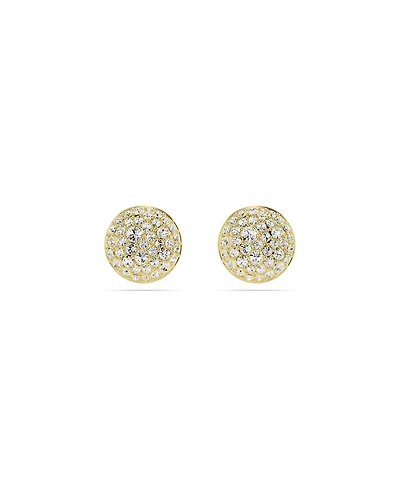 Swarovski White, Gold-Tone Meteora Stud Earrings