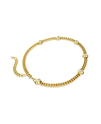 Swarovski Round Cut, White, Gold-Tone or Ruthenium Plated Numina Necklace