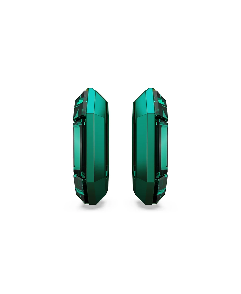 Swarovski Green or Pink, Aluminum Lucent Mini Hoop Earrings