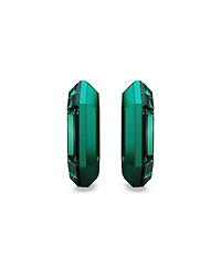 Swarovski Green or Pink, Aluminum Lucent Mini Hoop Earrings