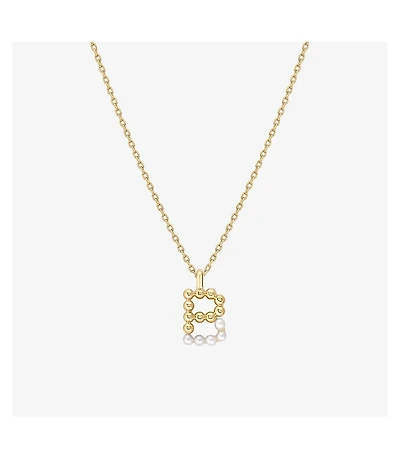 Cultured Pearl Pave Initial Necklace