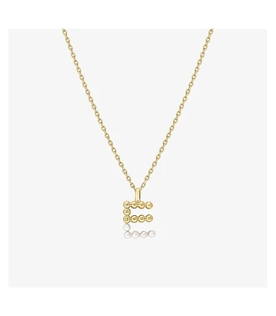 Cultured Pearl Pave Initial Necklace