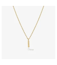 Cultured Pearl Pave Initial Necklace