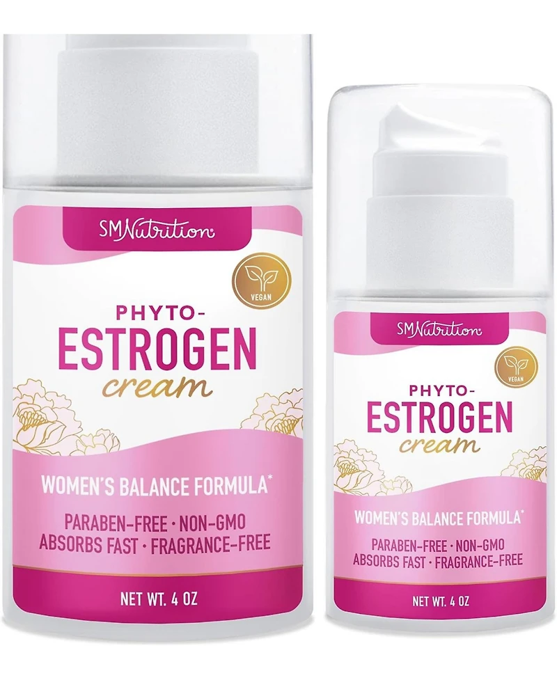 Phyto Estrogen Cream for Women | Plant Based Hot Flash, Menopause & Menstrual Cycle Support | Wild Yam, Black Cohosh, Dong Quai, Red Clover | 96 Topic