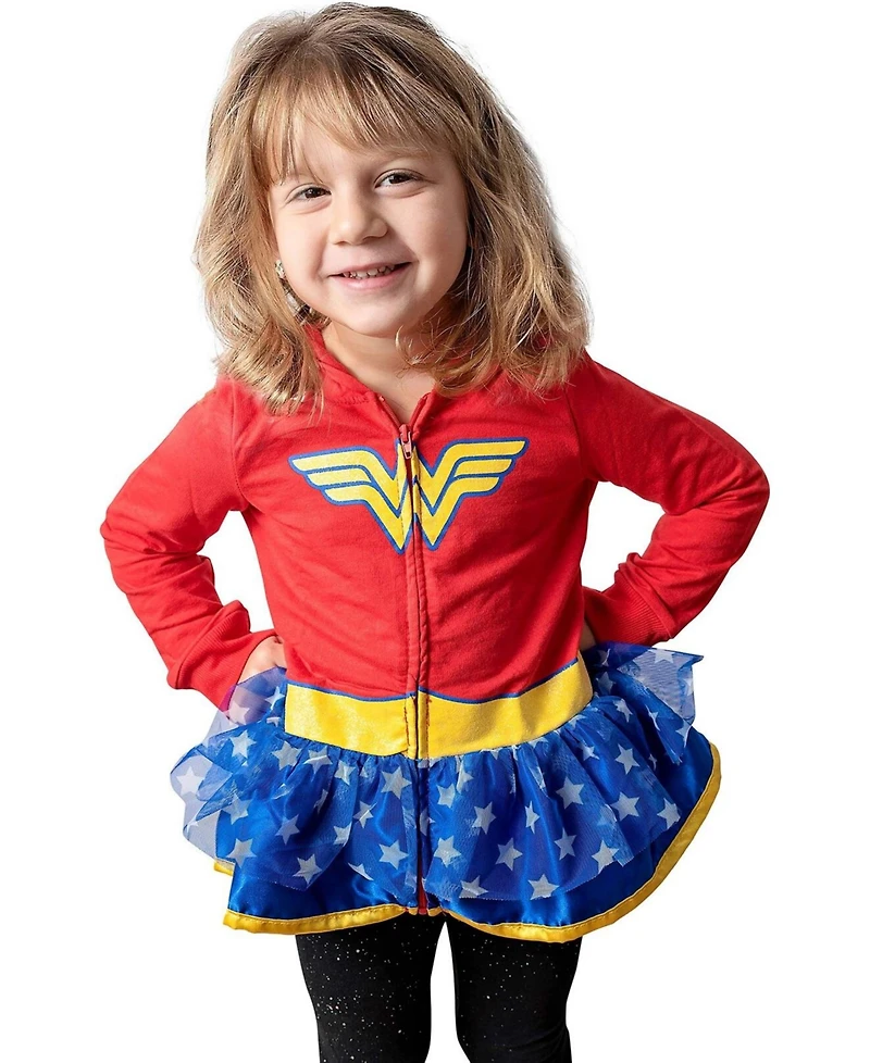 Wonder Woman Zip Up Costume Hoodie