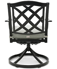 Wythburn Mix and Match Lattice Outdoor Swivel Chair, Created for Macy's