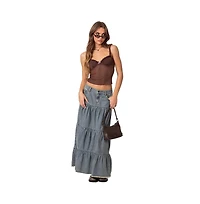 Edikted Womens Mercy Sheer Mesh Bra Top