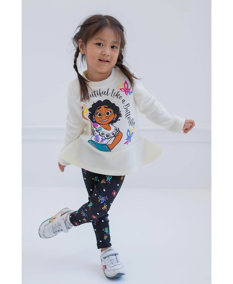 Encanto Toddler Girls Pullover Fleece Sweatshirt and Leggings Outfit Set