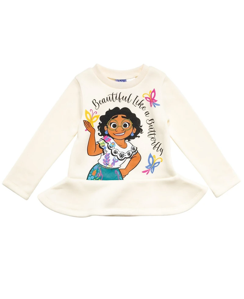 Encanto Toddler Girls Pullover Fleece Sweatshirt and Leggings Outfit Set