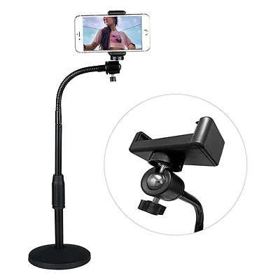 5 Core Cell Phone Stand Adjustable Height & Angle Gooseneck Stand for Desk Flexible Arm - Rbs Mob