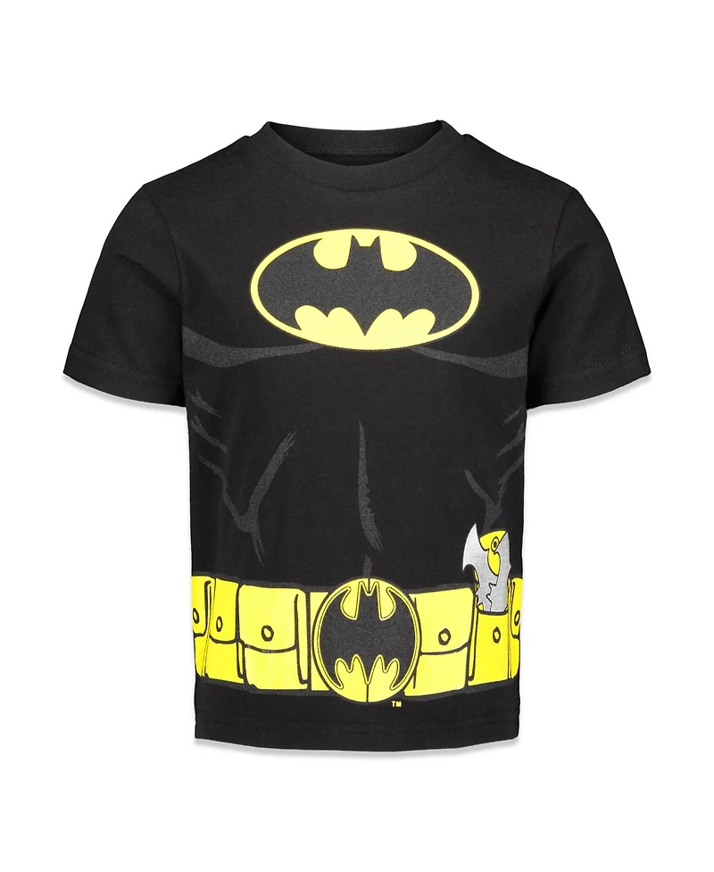 Dc Comics Toddler Boys Justice League Batman Joker Riddler 3 Pack Graphic Short Sleeve T-Shirt Toddler|Child
