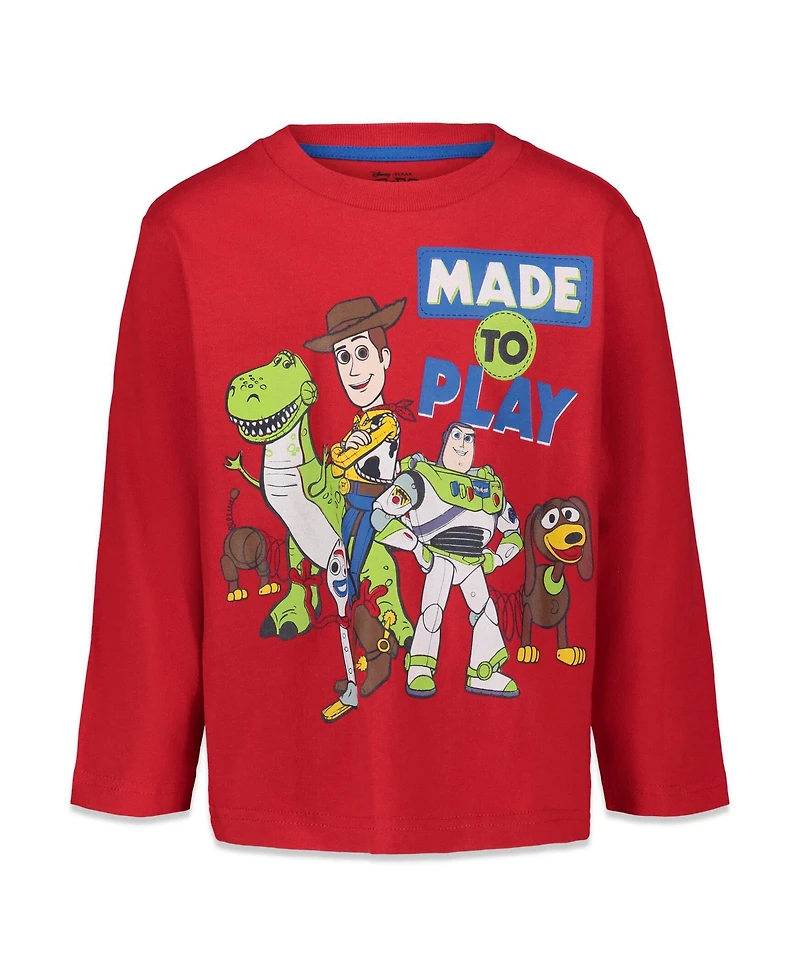 Disney Toddler Boys Toy Story Cars Lion King Guard Mickey Mouse 2 Pack Cosplay Long Sleeve T-Shirts to