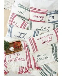 Morgan Falala Woven Christmas Throw Pillow, 14" x 22"