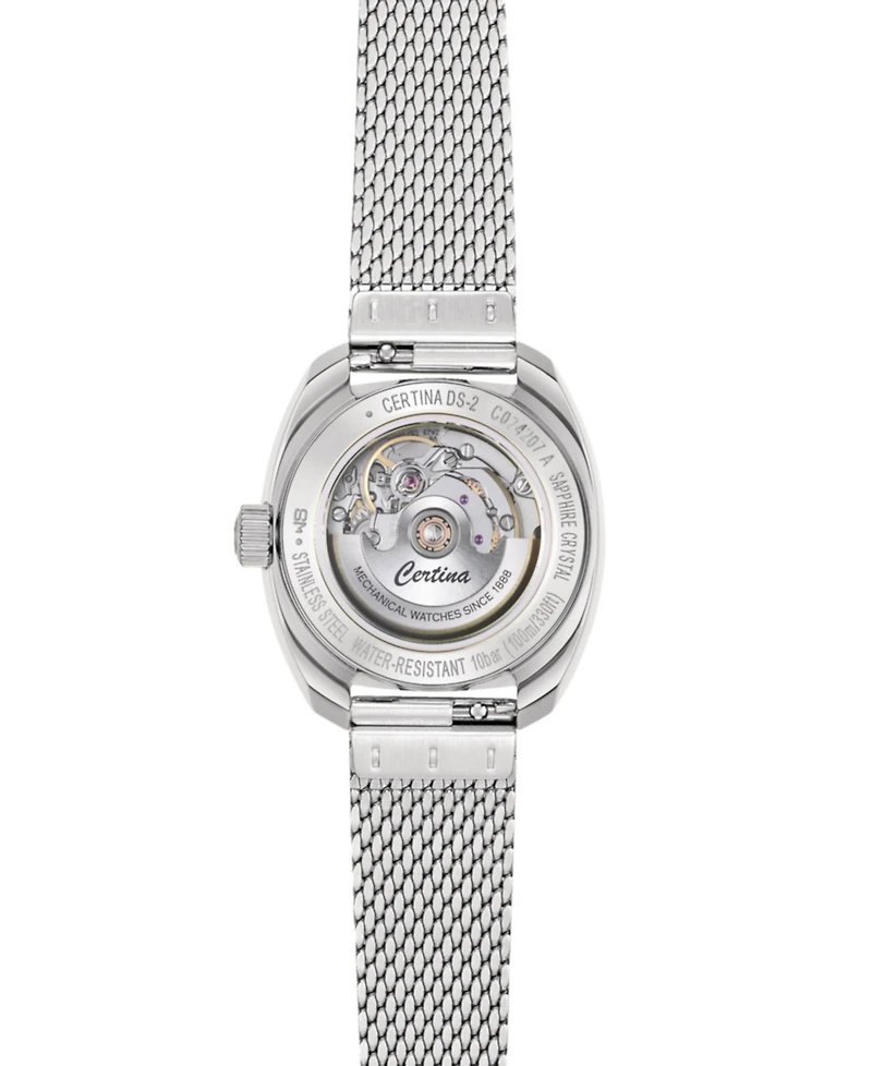 Certina Women's Swiss Automatic Ds-2 Lady Stainless Steel Mesh Bracelet Watch 28mm