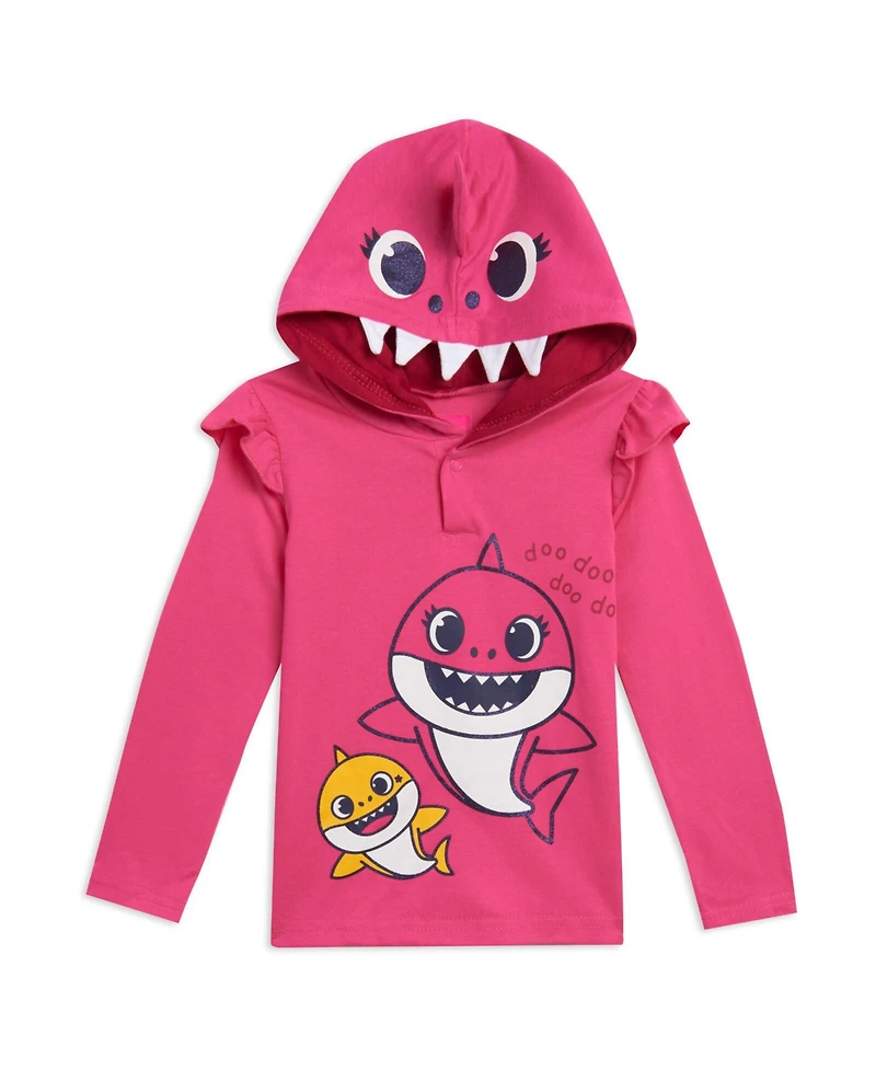 Baby Shark Girls Pinkfong Pullover Cosplay Hoodie Legging