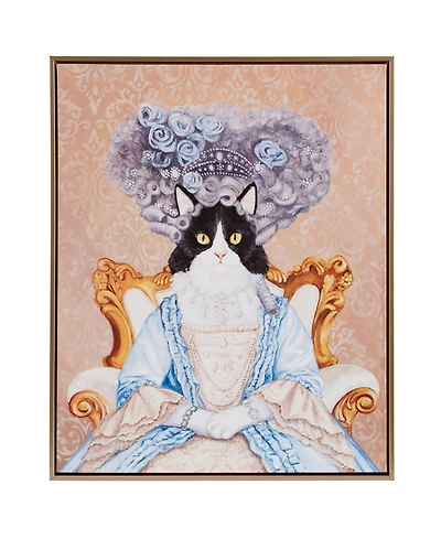 Madison Park Pet Portrait Bridger Kitty Framed Canvas Wall Art
