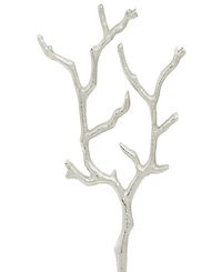 Rosemary Lane Real Marble Tree Jewelry Stand with Rectangular Base, 9" x 3" x 13"