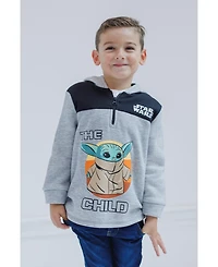 Star Wars Toddler Boys The Mandalorian The Fleece Half Zip Hoodie Toddler|Child