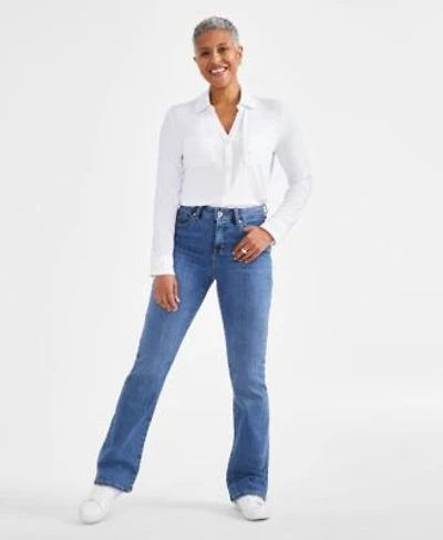 Style Co Womens Mid Rise Curvy Bootcut Jeans Regular Short Long Lengths 2p 28w Created For Macys