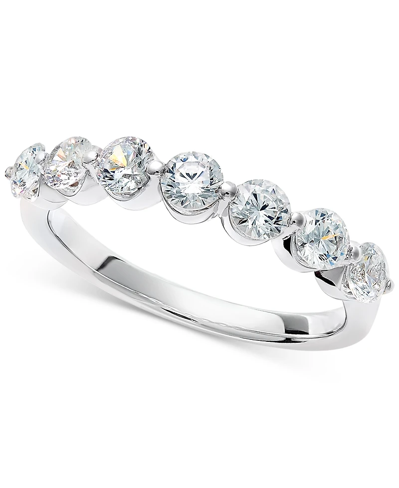 Diamond Seven Stone Band (1 ct. t.w.) 14k White or Yellow Gold