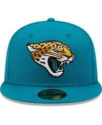 Men's New Era Teal Jacksonville Jaguars Omaha 59FIFTY Fitted Hat